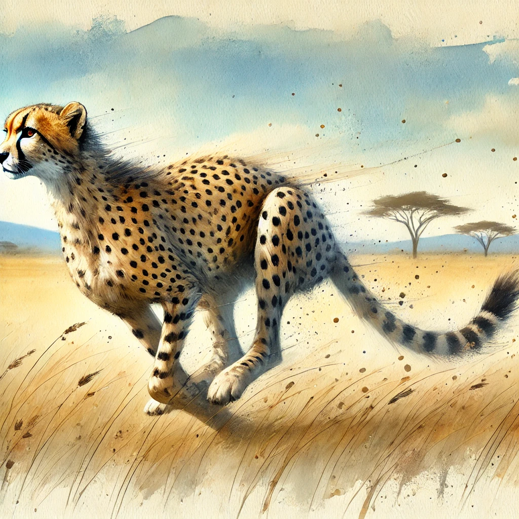 Acinonyx jubatus (guépard)