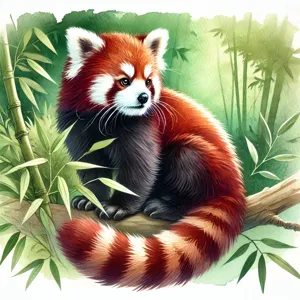 Ailurus fulgens (panda roux)