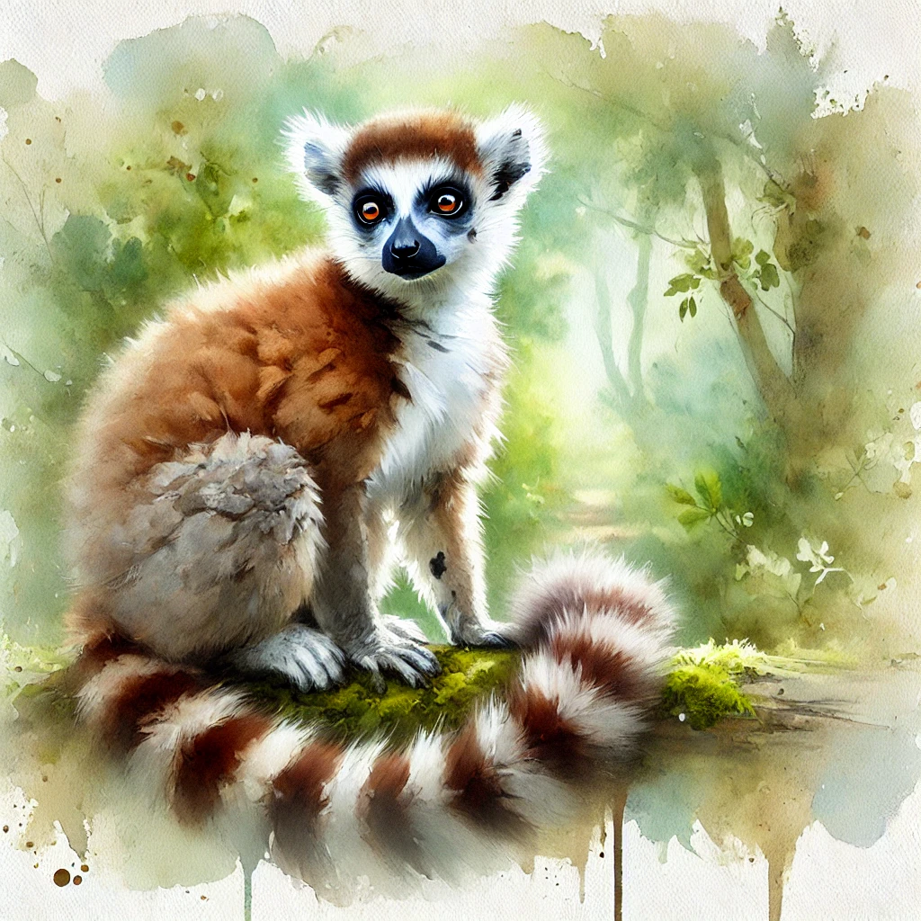 Eulemur fulvus (lémur fauve)