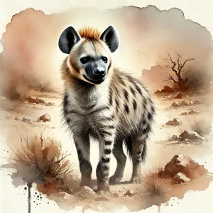 Hyaena hyaena (hyène rayée)