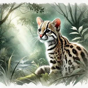 Leopardus pardalis (ocelot)