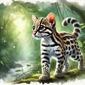 Leopardus wiedii (margay)