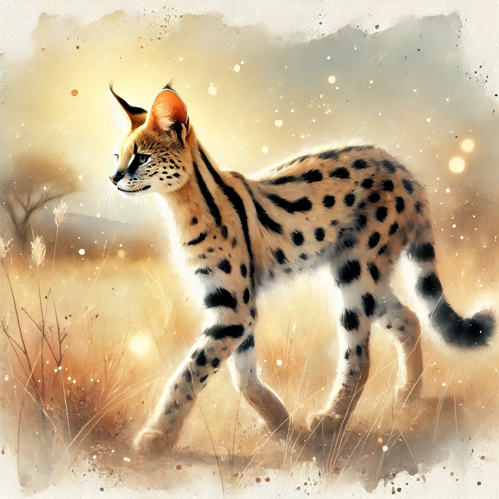 Leptailurus serval (serval)