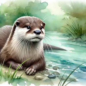 Lutra lutra (loutre commune)