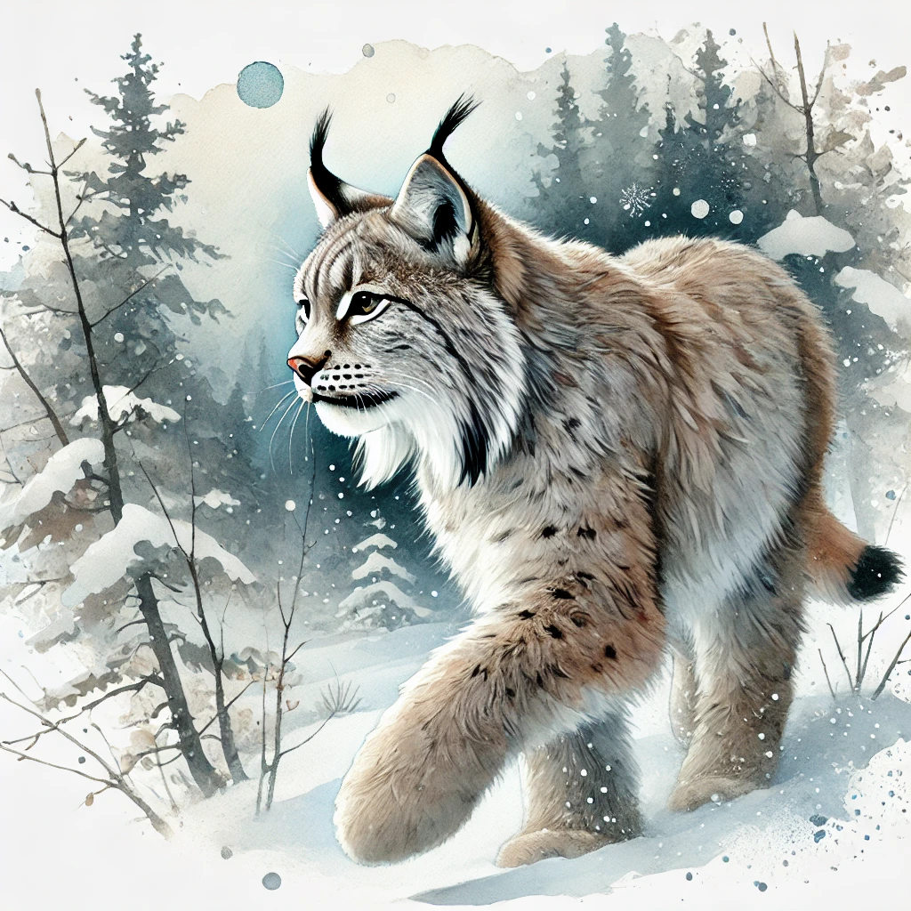 Lynx canadensis (lynx du Canada)