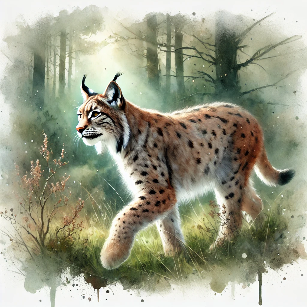 Lynx pardinus (lynx pardelle ibérique)