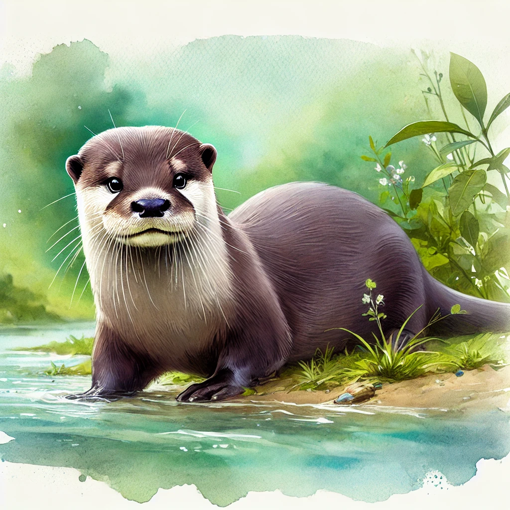 Pteronura brasiliensis (loutre géante)