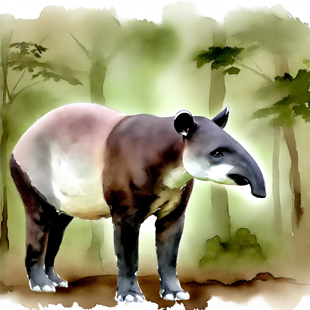 Tapirus bairdii (tapir de Baird)