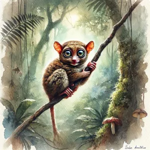 Tarsius dentatus (tarsier de Diana)